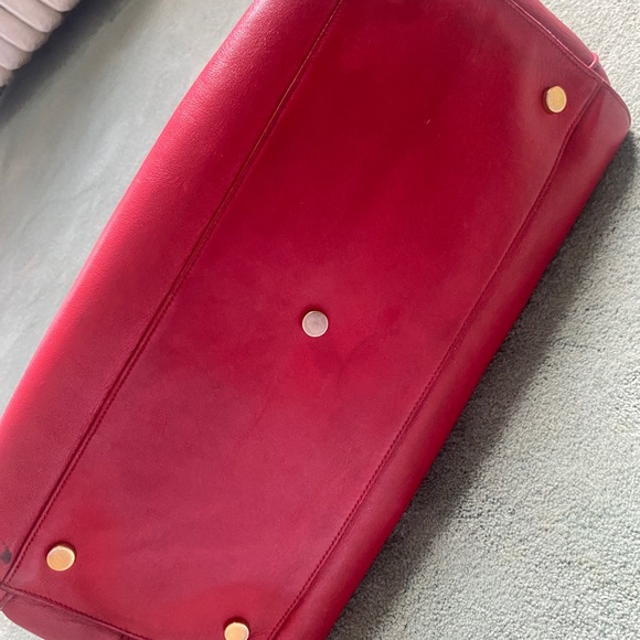 Saint Laurent LARGE Sac Du Jour, Red, Hedi Slimane YSL - Picture 5 of 15